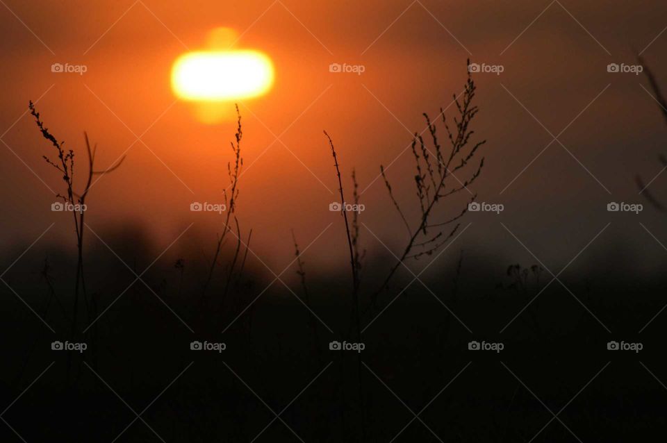 Dramatic sky during sunset