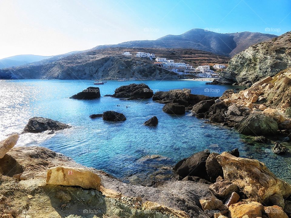 Hiking on Folegandros Greece