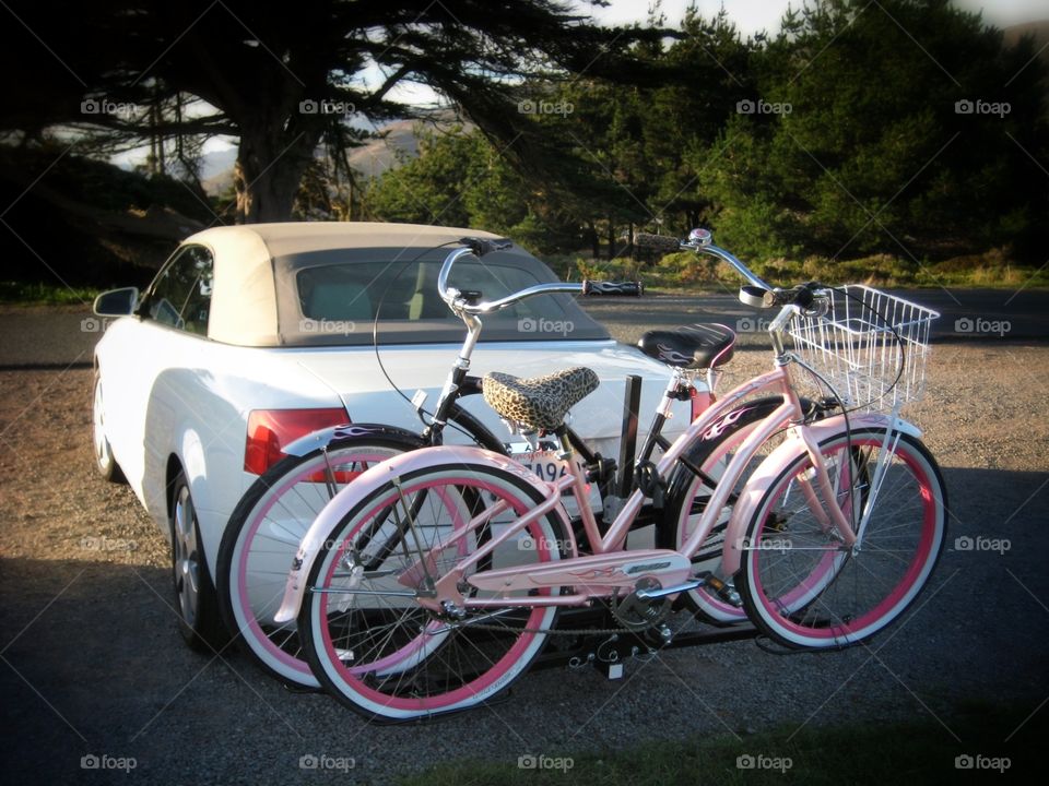 Cruiser rack. Scenic ride to Sausalito