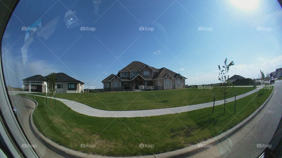 No Person, Grass, Landscape, House, Road