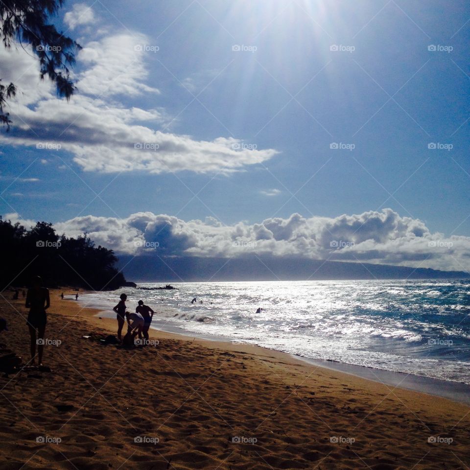 Beach, Sunset, Water, Sea, Ocean