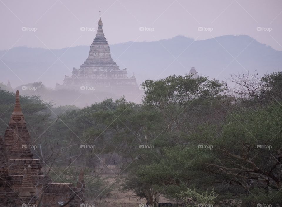 Beautiful pagoda in Bagun city