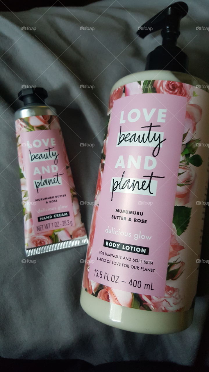 love beauty and planet target natural hand and body lotion rose pink bottle