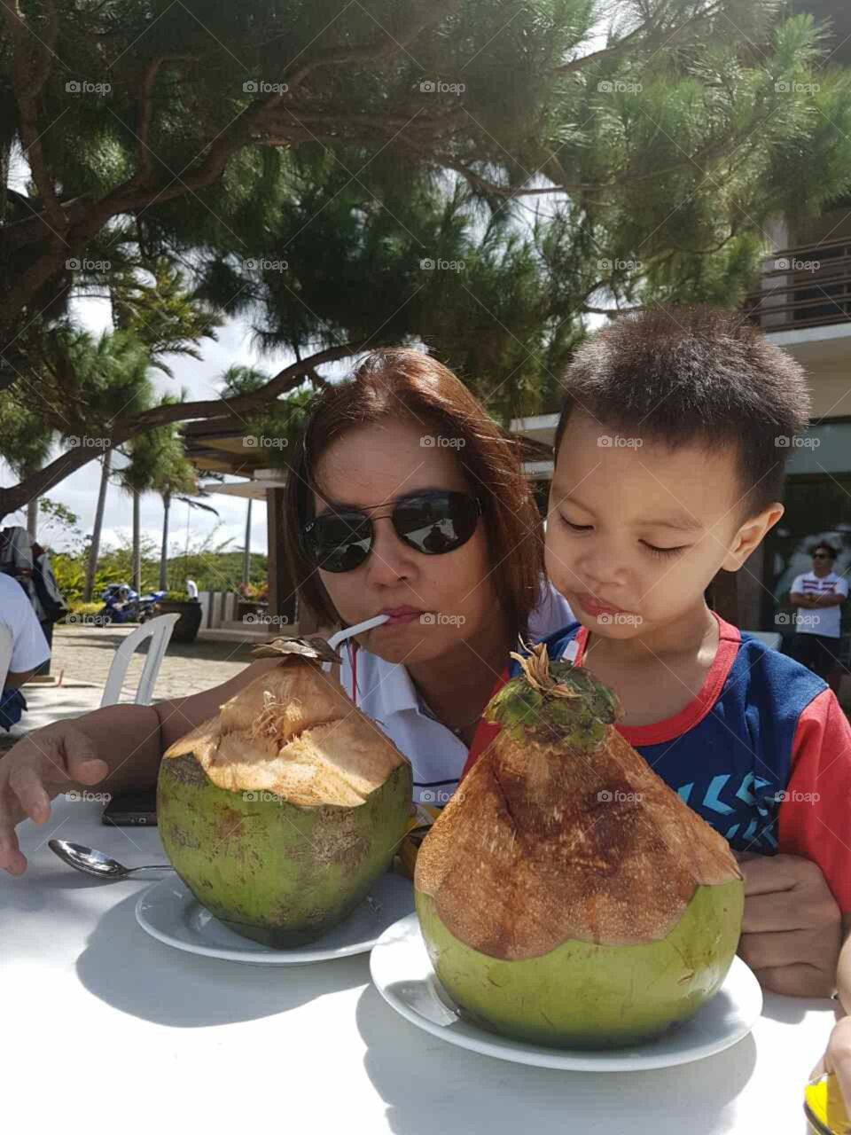 Fresh coconut drink