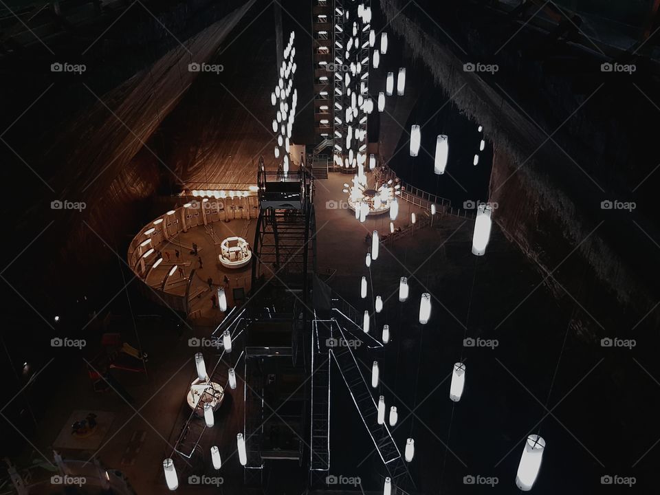 What you see here is a salt mine in my home country Romania. Turds Salt Mine. A must see place in Romania, but don't forget to bring a coat. It's cold in the beautiful, dark mines.