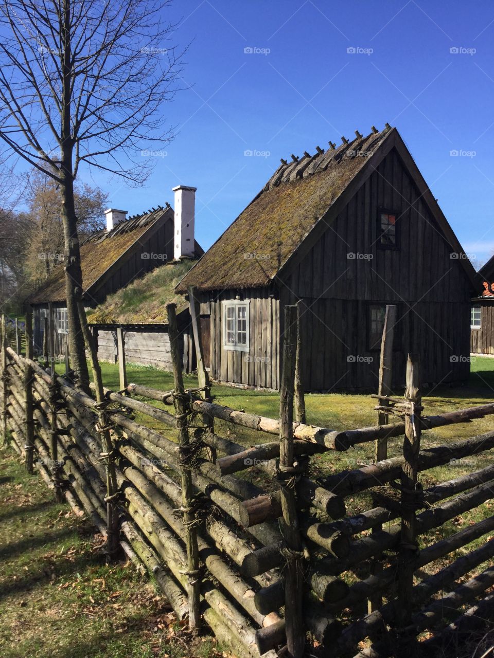 These little beautiful houses in Laholm and are reminiscent of bygone times.