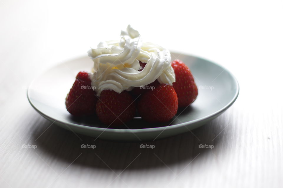 Strawberry with a cream 