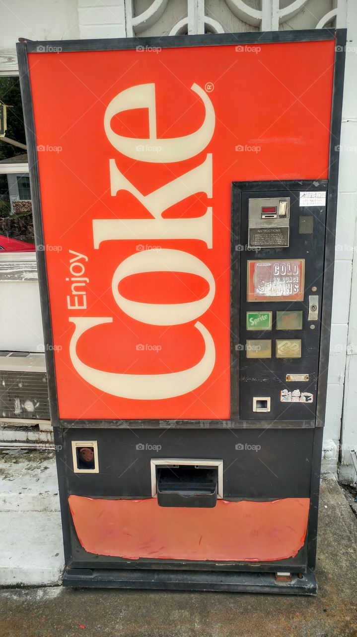 Old School Coke Machine