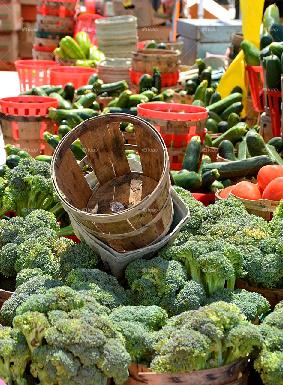 farmers market vegetables