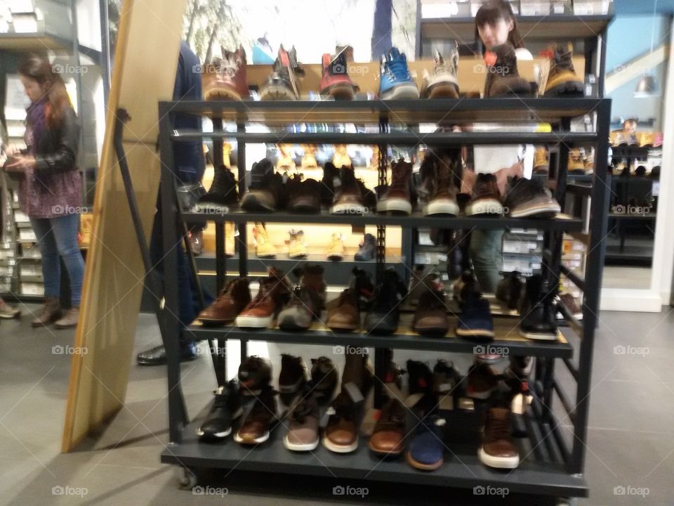 shoes in the shop