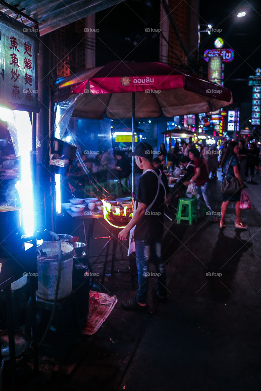 La vida callejera de Tailandia