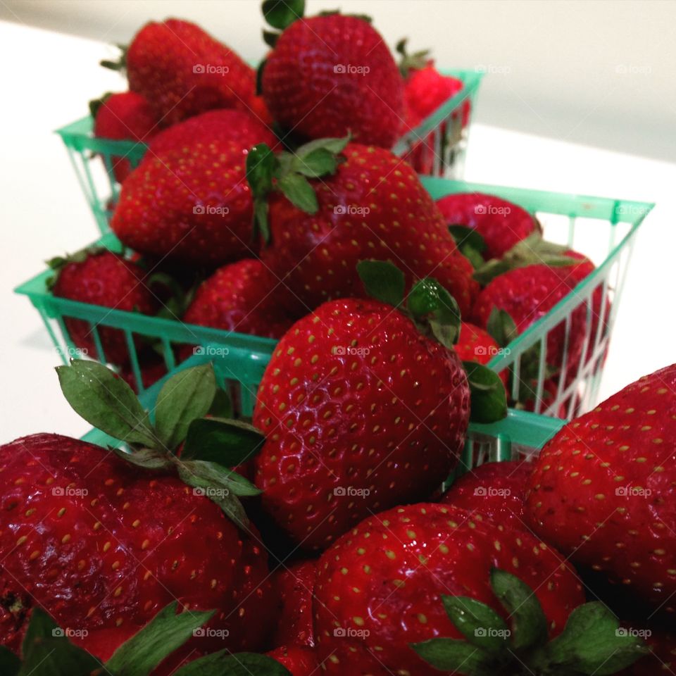 Strawberries. Farmers market pick