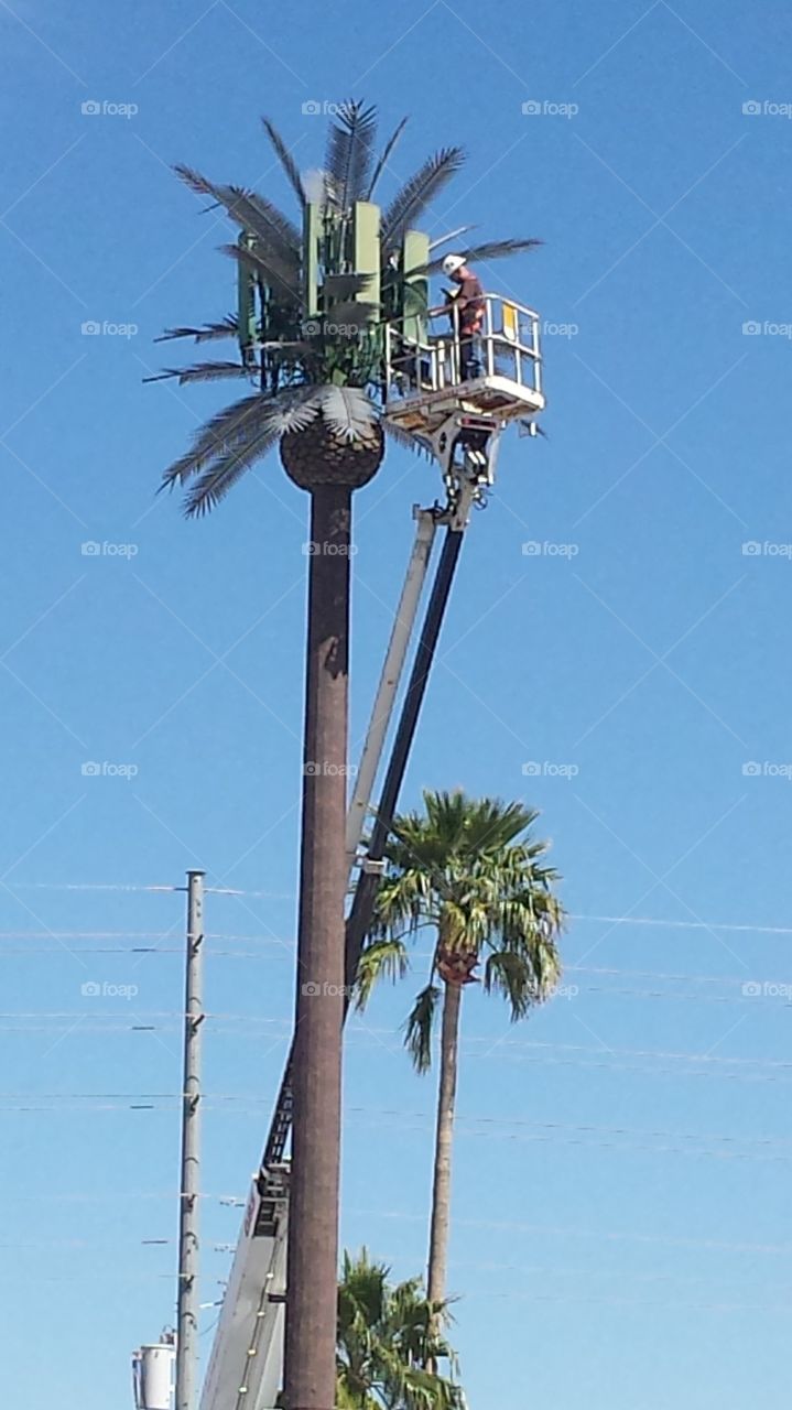 fixing the tower 