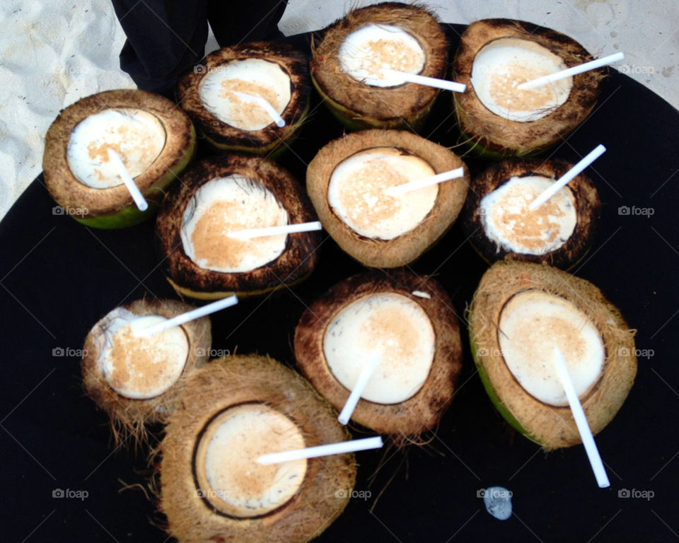 coconut drinks exotic tropical by martini