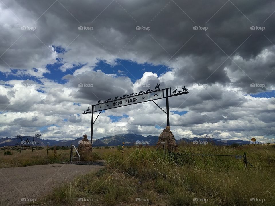 Ranch entrance in New Mexico