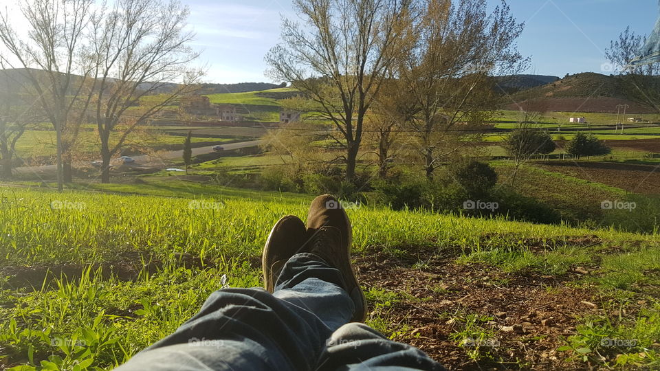 View of midsection of person