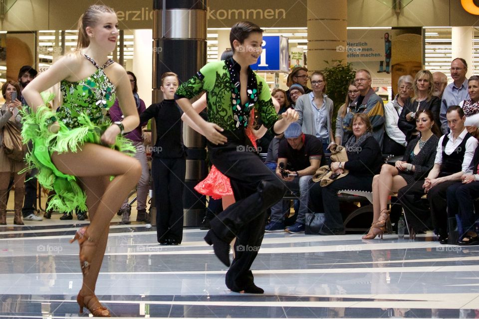 Couple Dancing In A Dance Contest