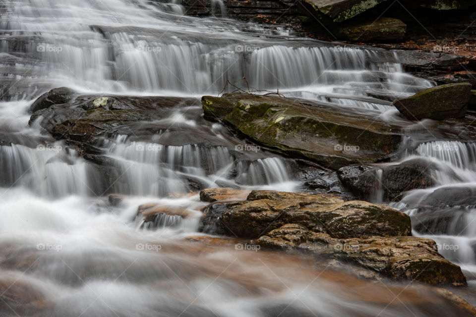 A waterfall in North Georgia