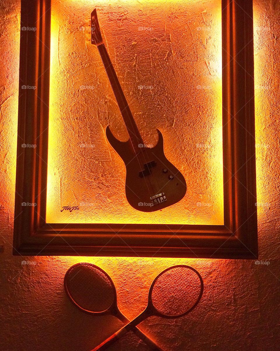 Guitar on the wall 🎸