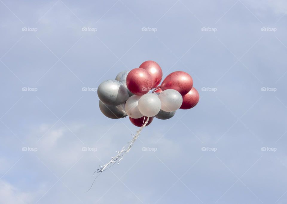 Balloons in the sky