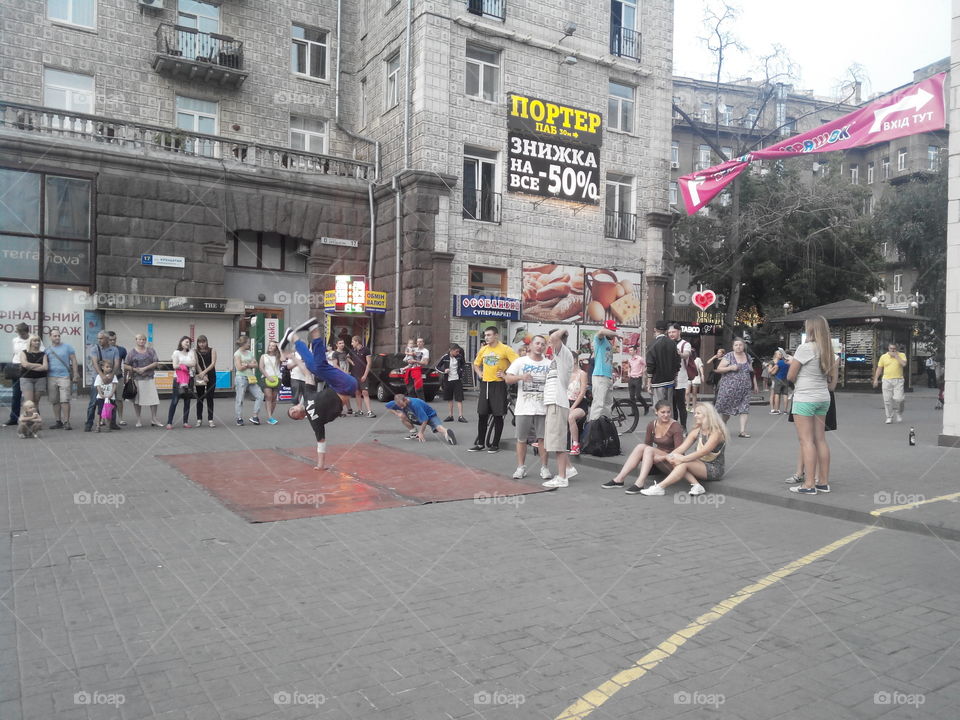 street dancers in kiev. kiev Ukraine