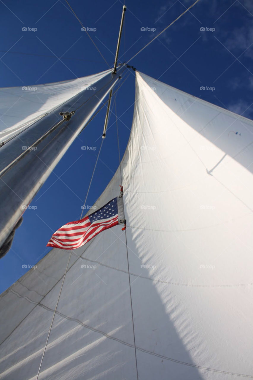 blue sky sail us flag point roberts wa by vernb67