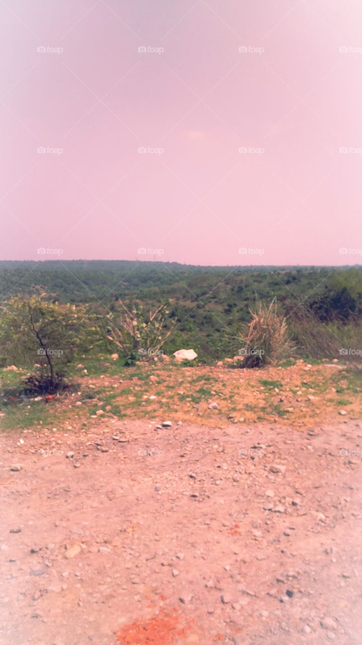 UP INDIA Sonbhadra region hill