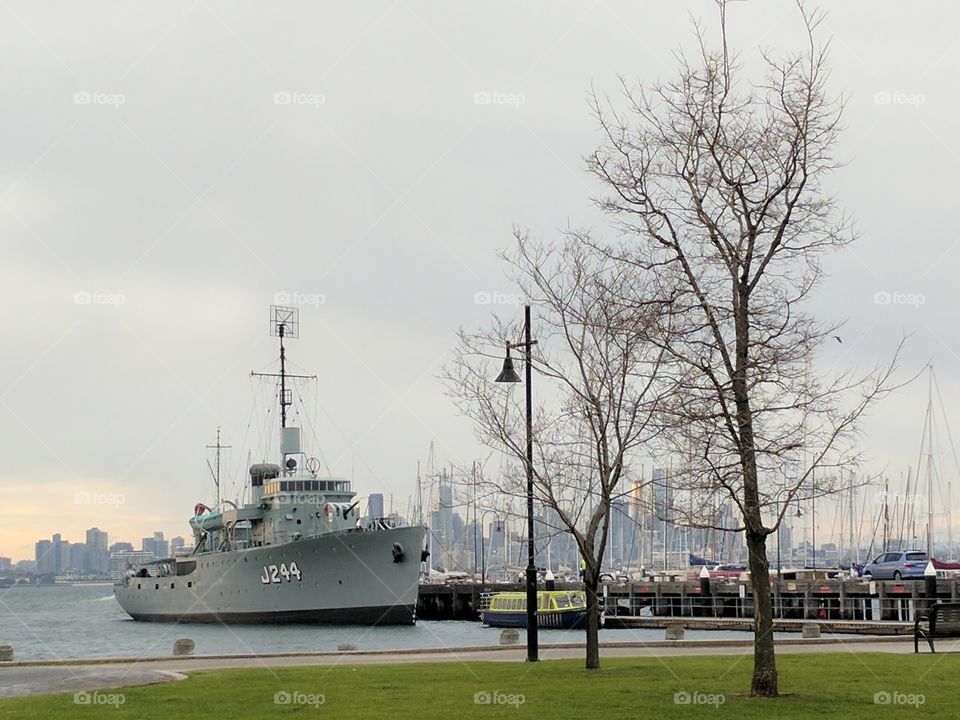 HMAS ship by the sea