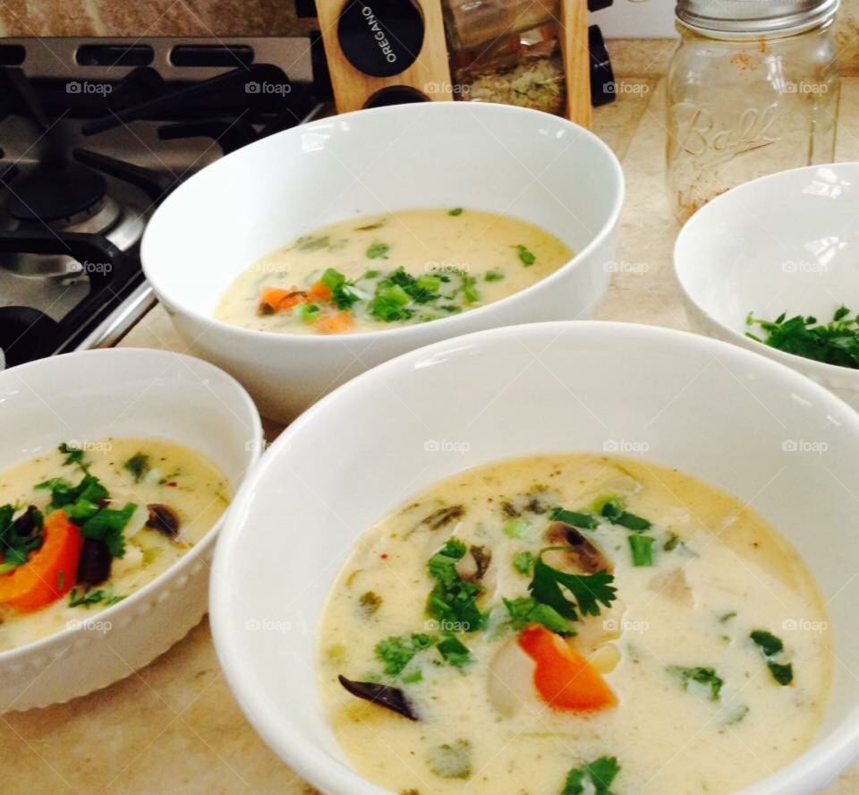 Coconut soup 