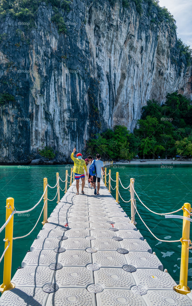 Summer time on the beautiful island in the southern of Thailand