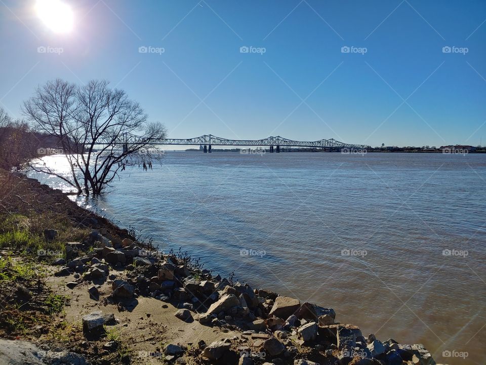 Mississippi River Bridge at Natchez, Mississippi