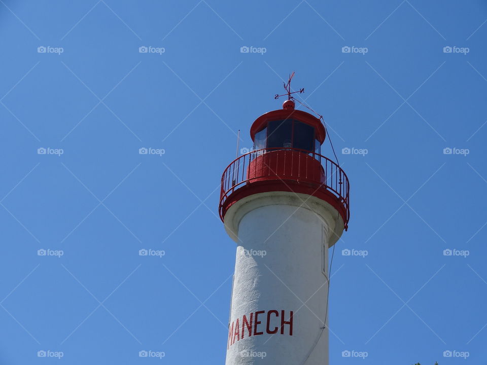 Lighthouse at Port Manech. 