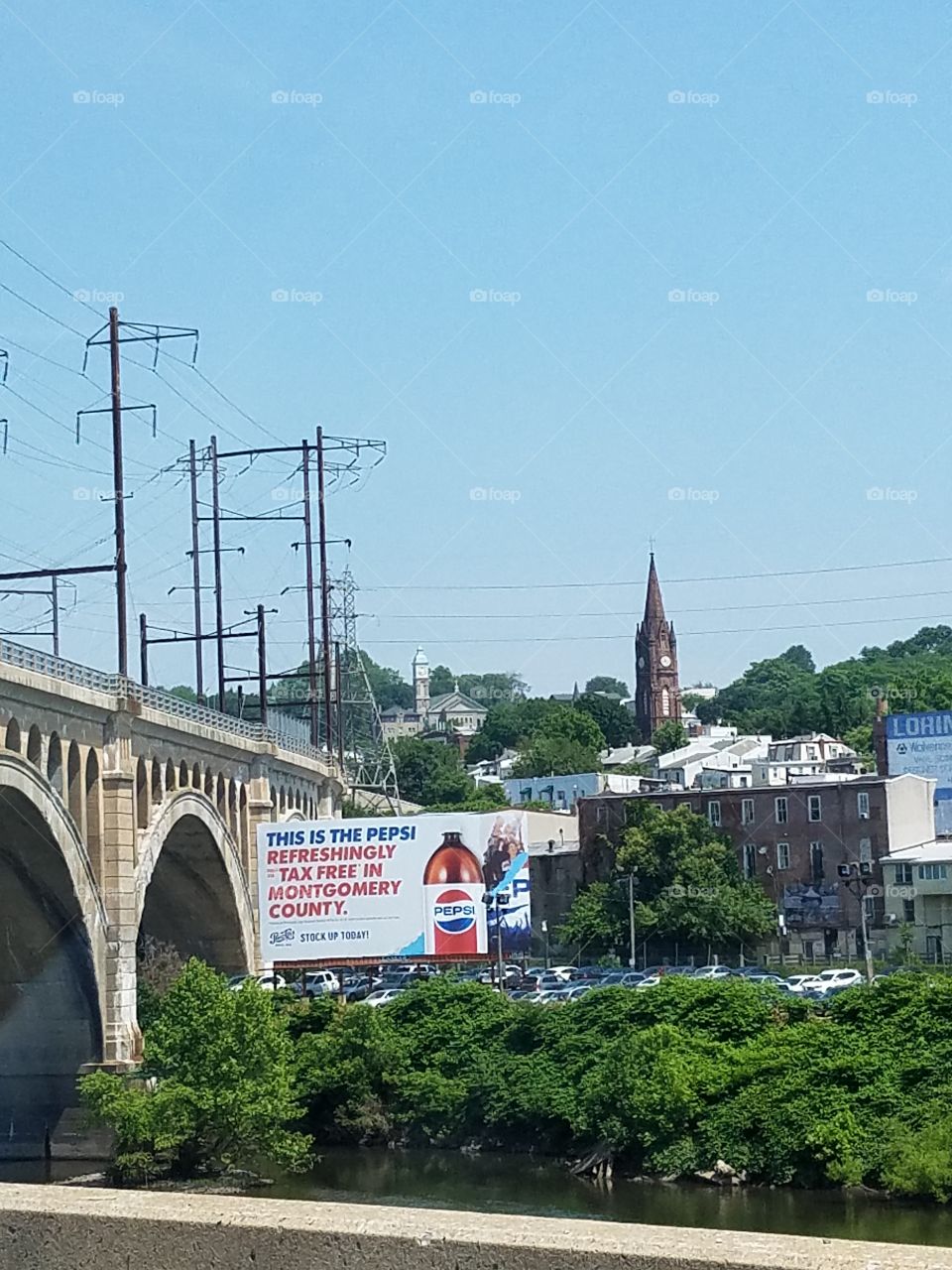 View of Manayunk PA from Schuylkill Rd.