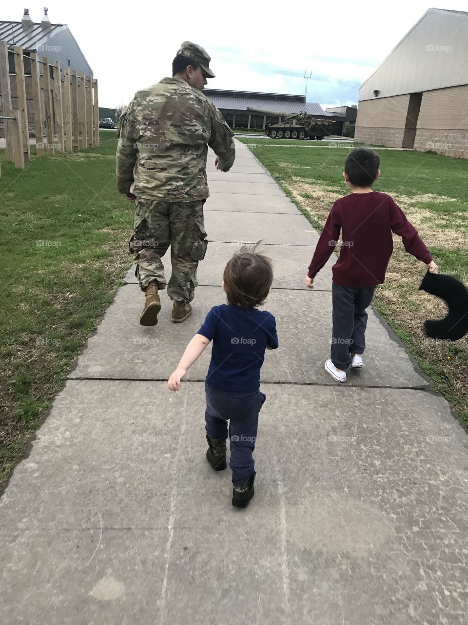 Father like sons. Go army! Love! No matter how far apart we are! 