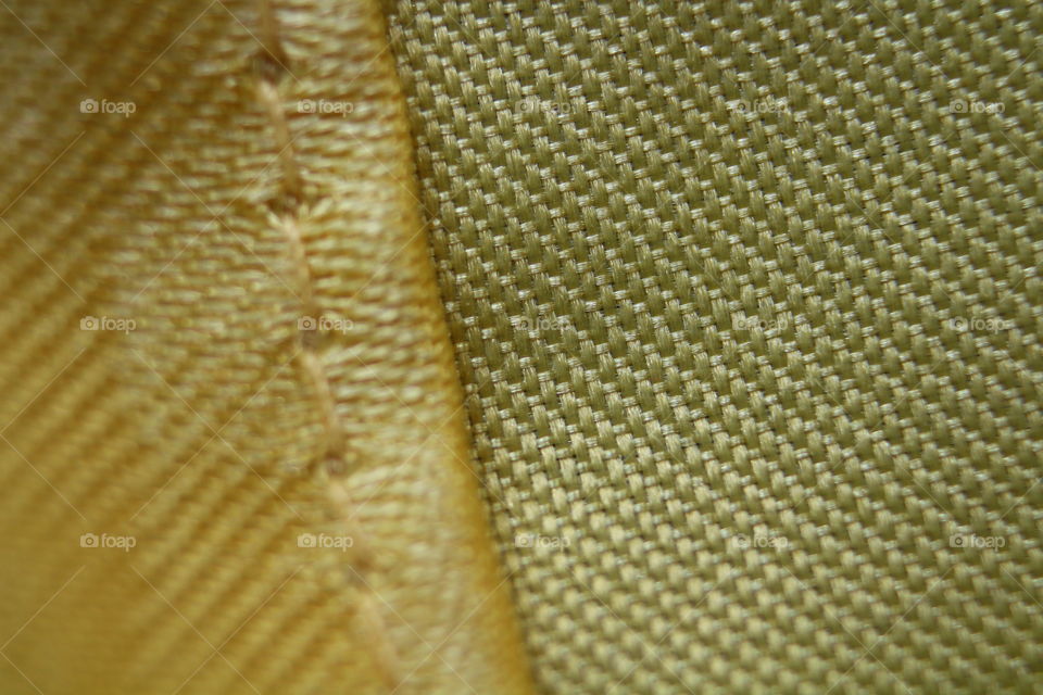 Golden textile material macro