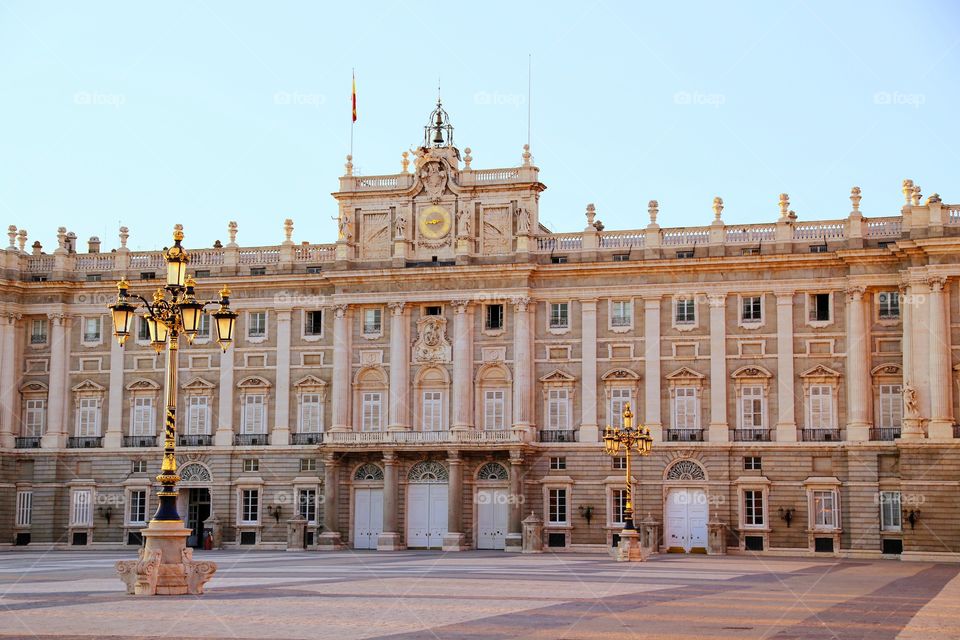 Royal palace in Madrid 