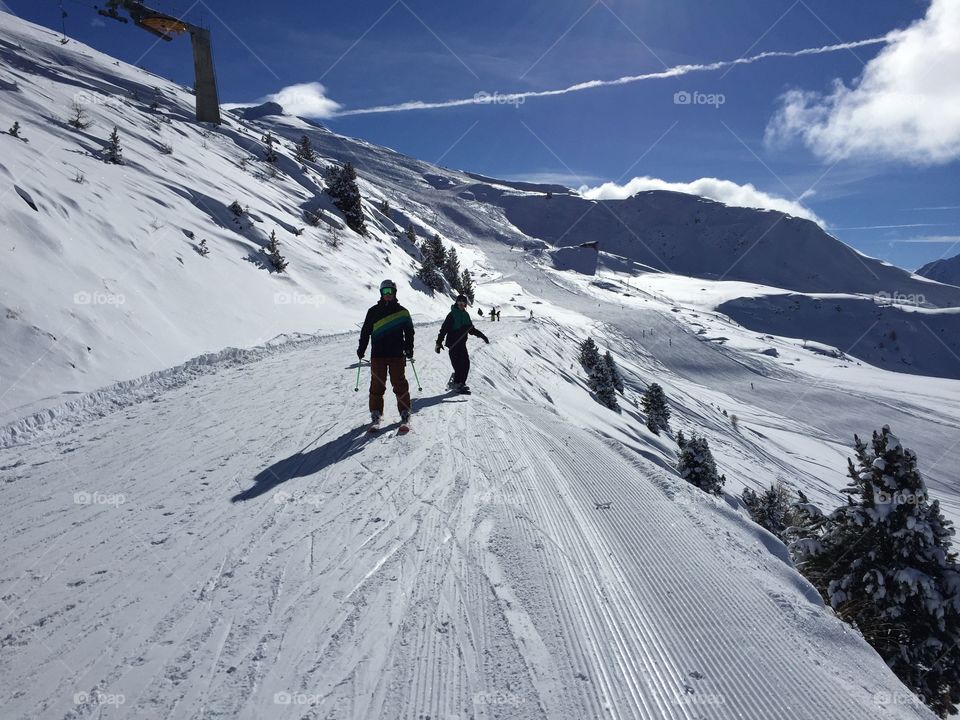 Ski and Snowboarder