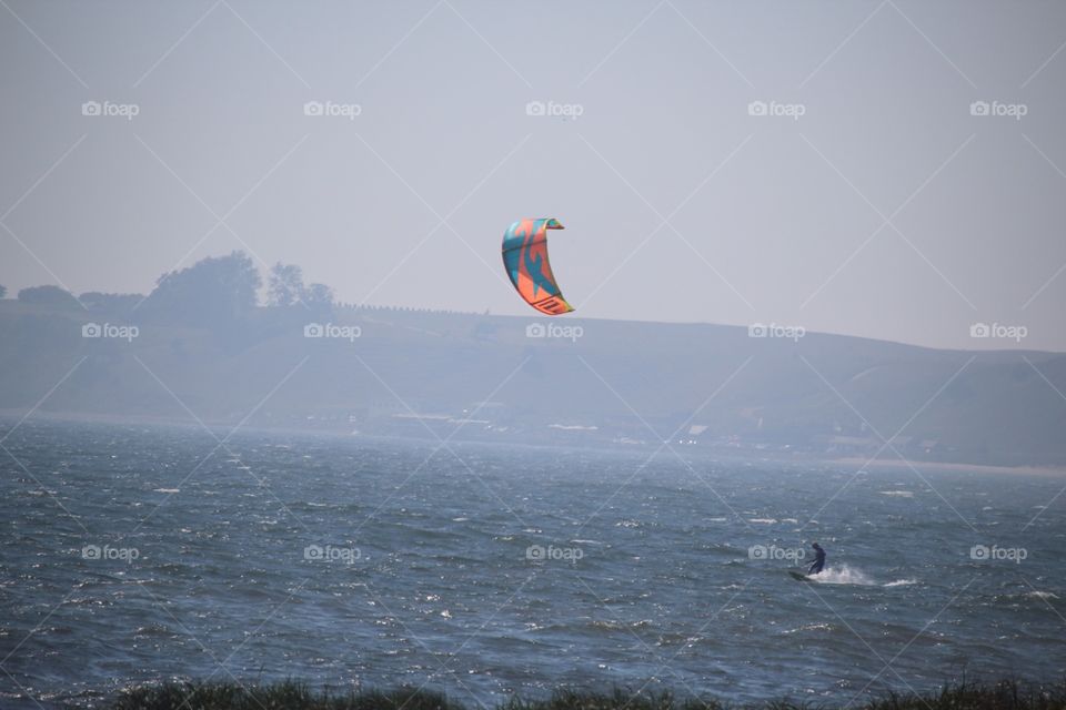 On sea at beautiful sunny day . 