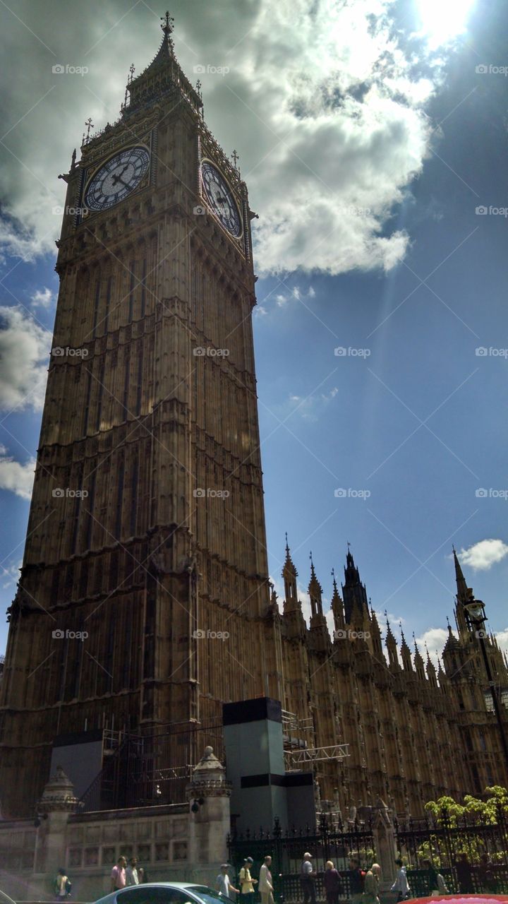 Big Ben. Walking around London