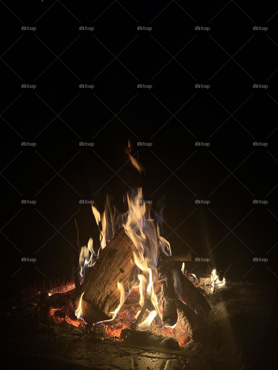 Campfire on a Spring Night