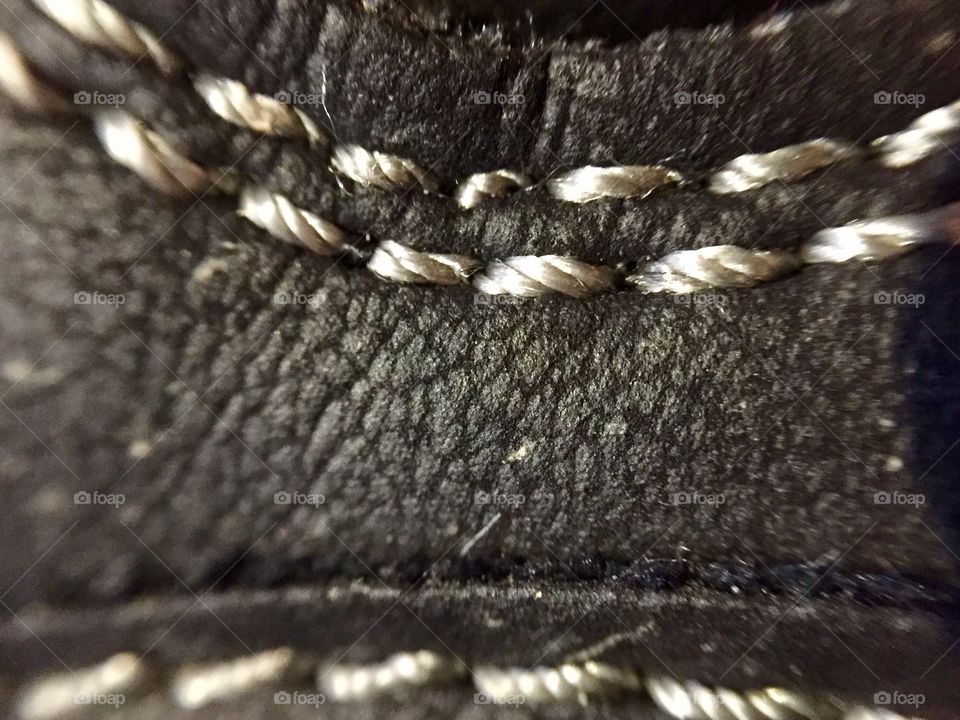 Close up stitch work