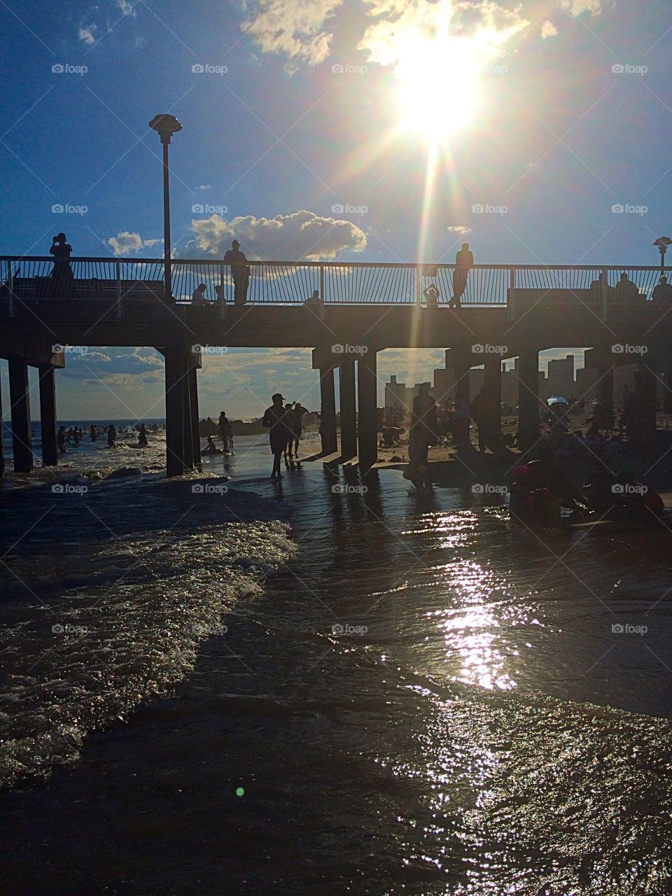 30 minutes to a beach Sunset . Coney Island, New York 