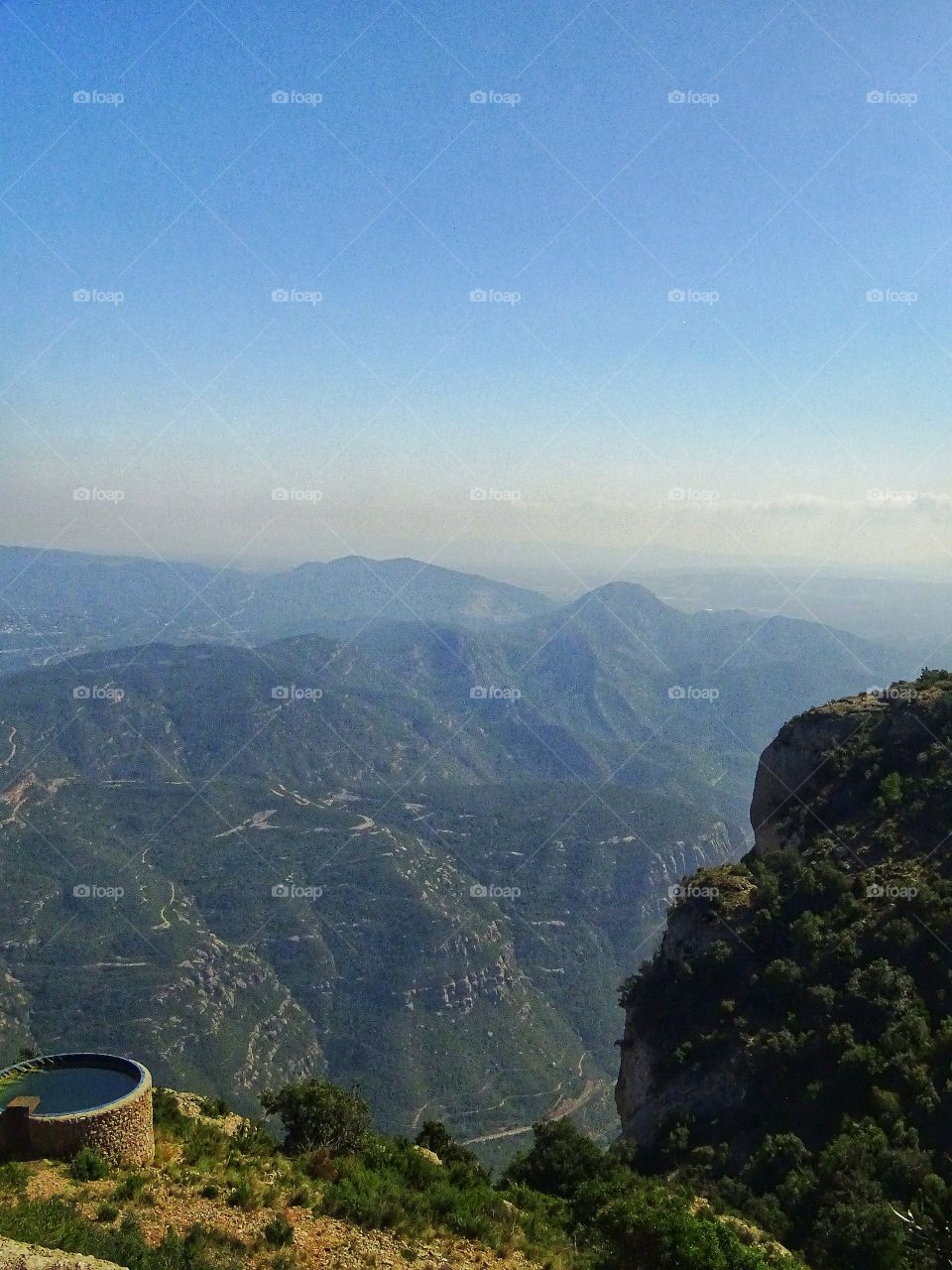 The distant mountains