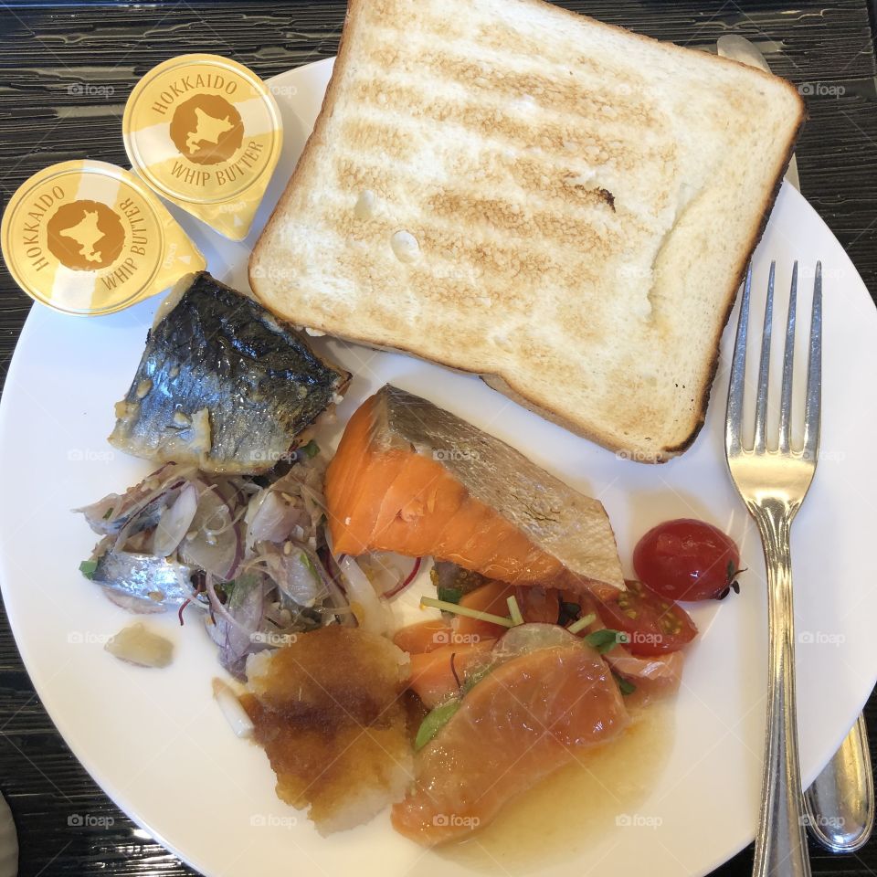 Toast, sardines and Hokkaido butter