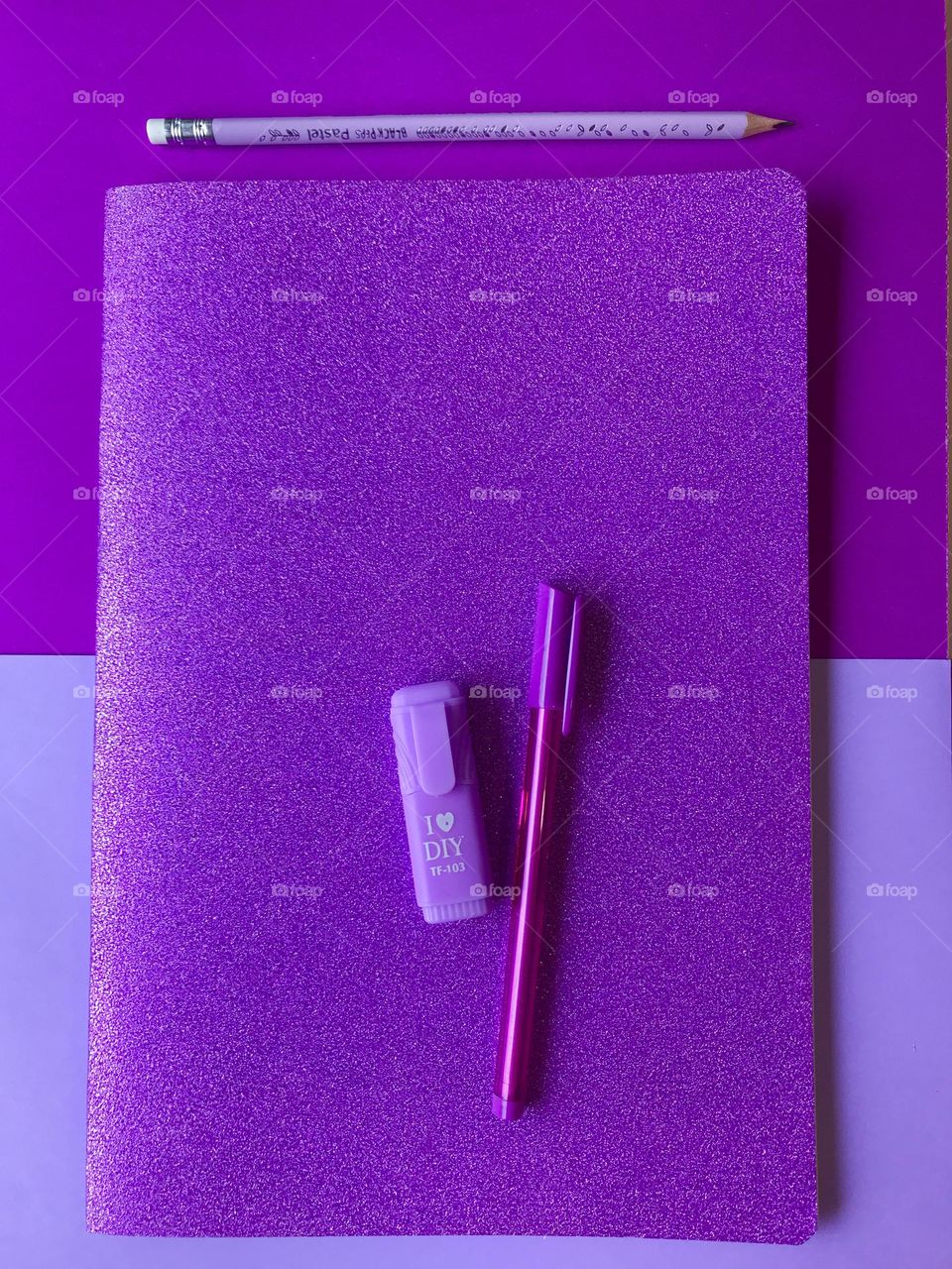 Purple notebook