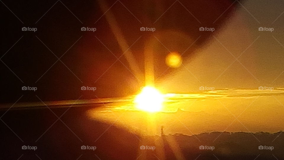 sun rise natural scenery