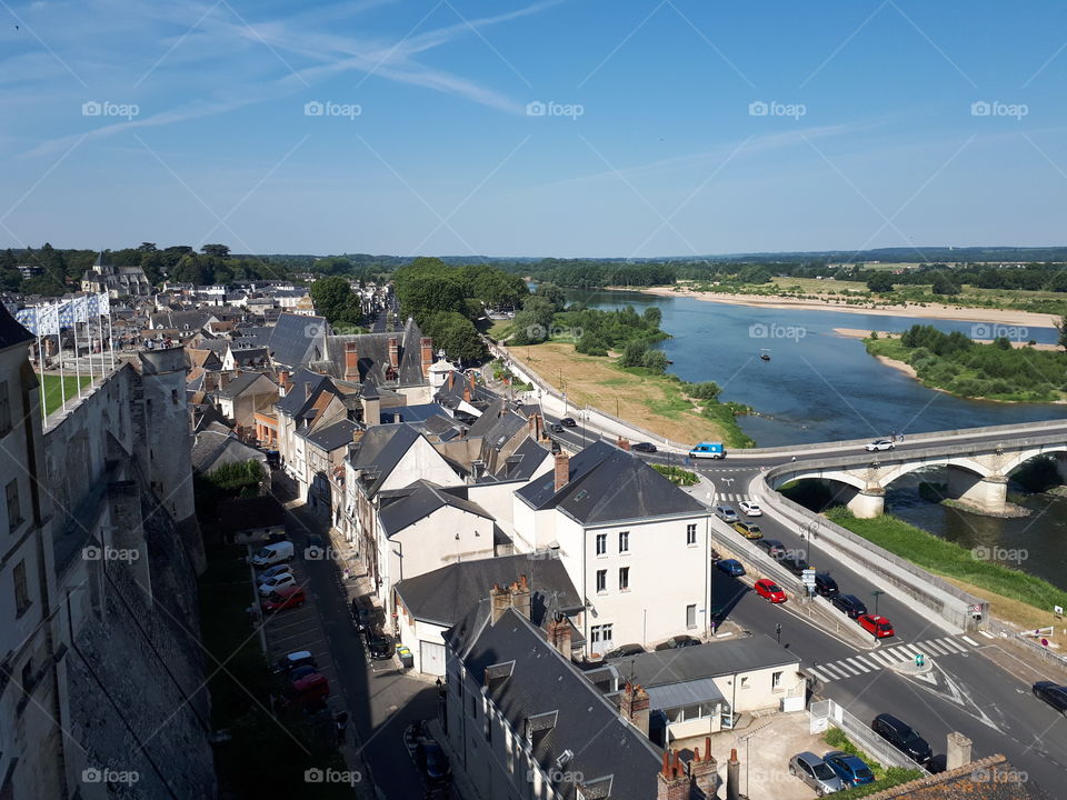 Cityscape from wall of castle