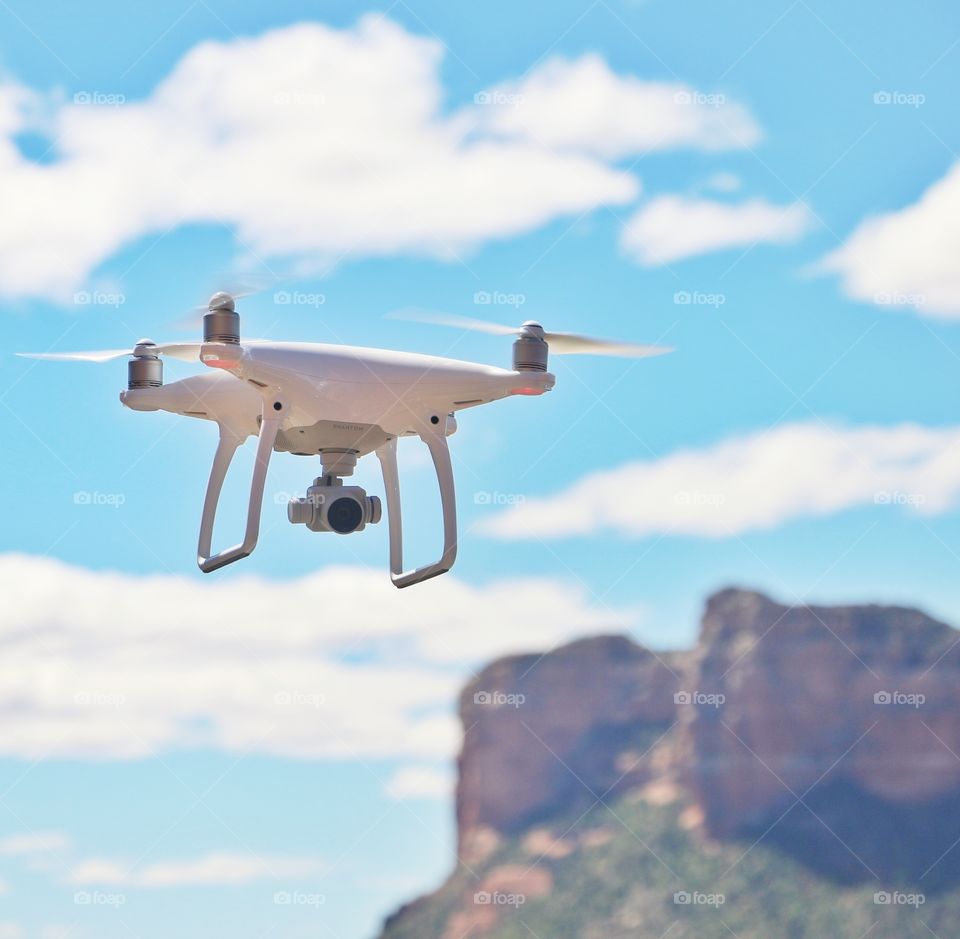 Phantom Drone in air in Sedona, AZ