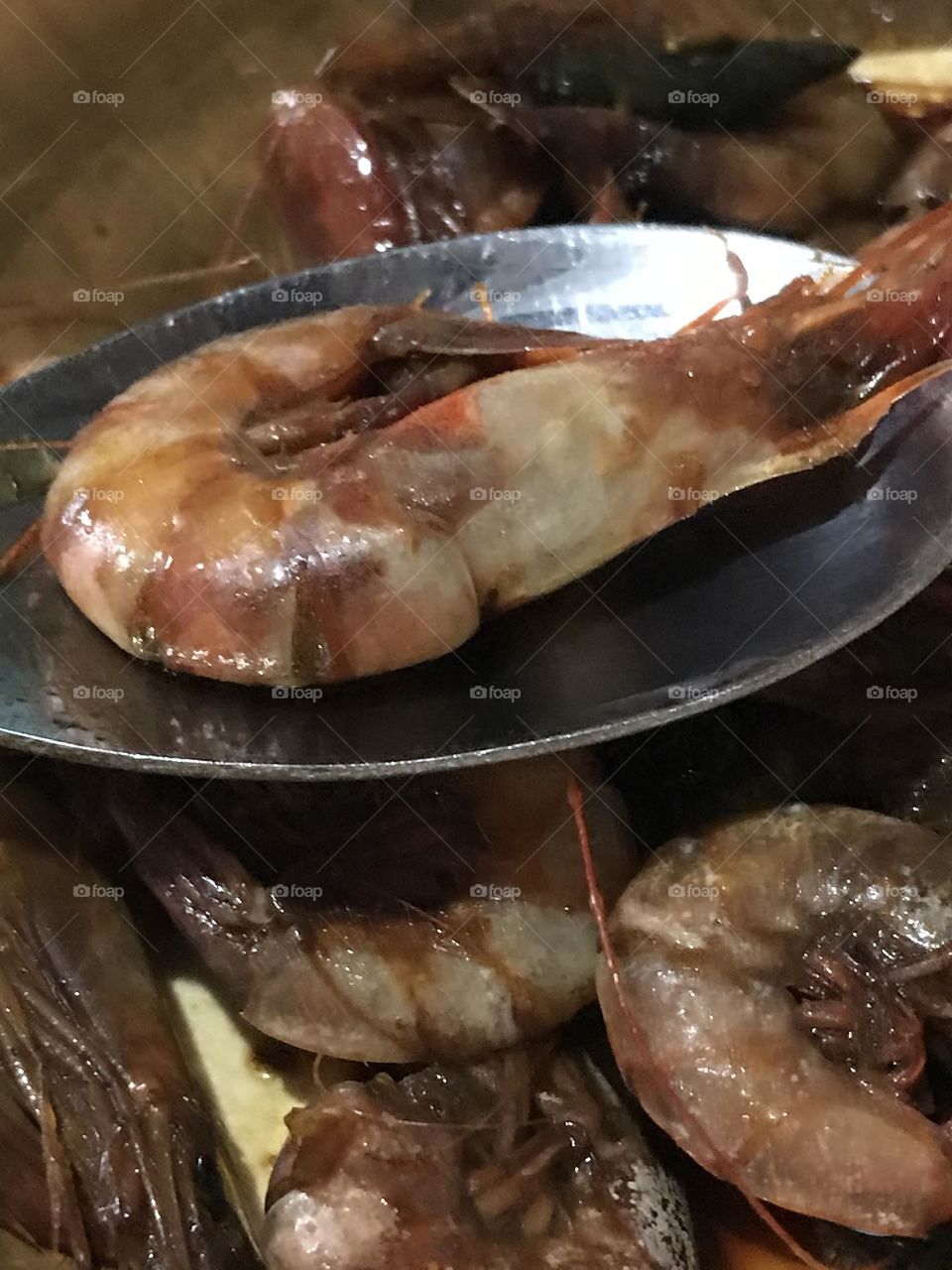 prawn cook in soy sauce