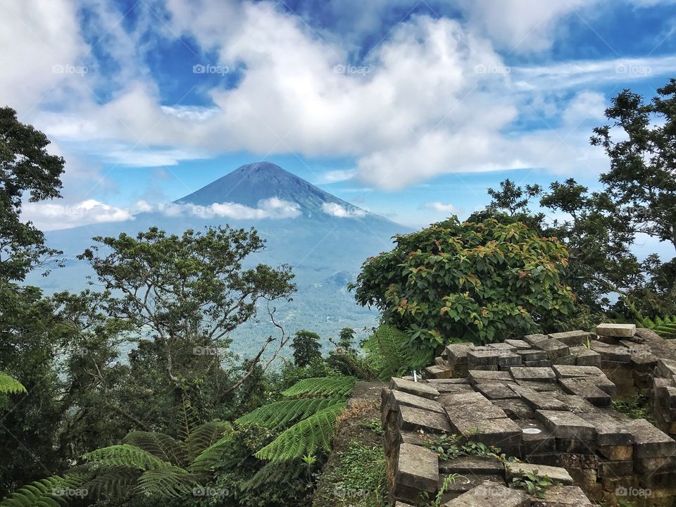 Mount Agung from Lempuyang